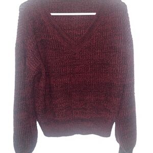Burgundy Knit Sweater